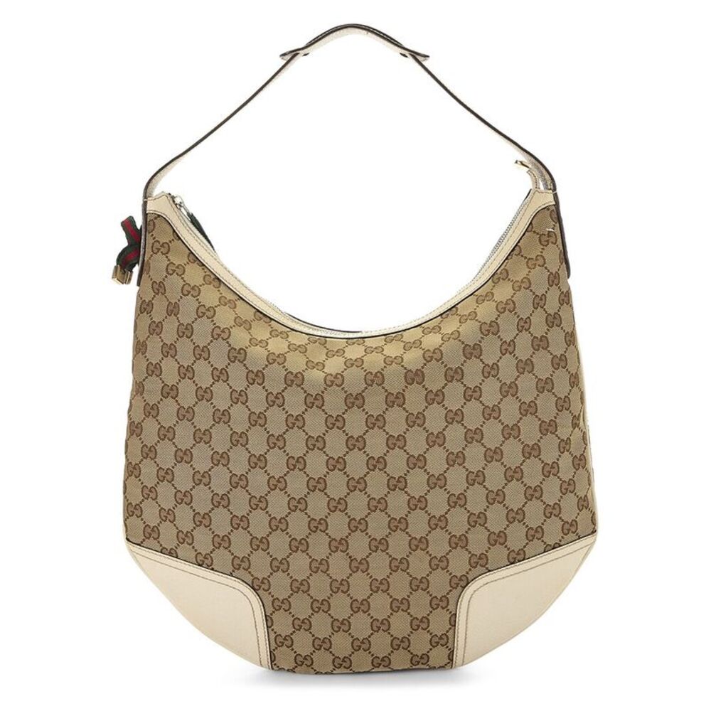 Gucci Cream Canvas & Leather Princy Hobo Large (Authentic Pre-Loved)